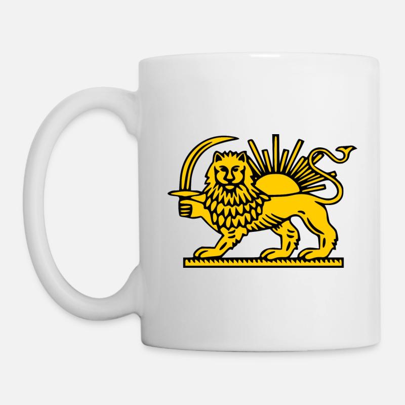 Iran löwe - Tasse - Weiß