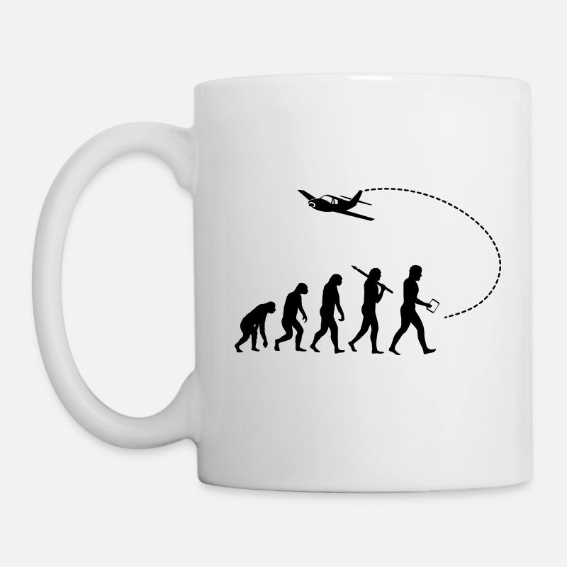 Evolution des Piloten - Tasse - Weiß