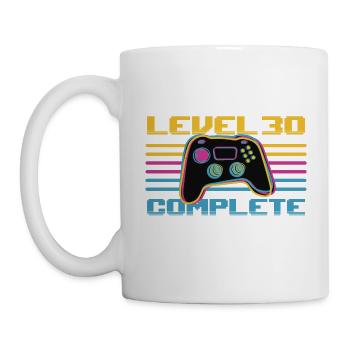 30 Birthday Level 30 Complete 30 Years Gamer - Mug - white - Left