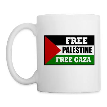 Free palestine free gaza - Mug - white - Left
