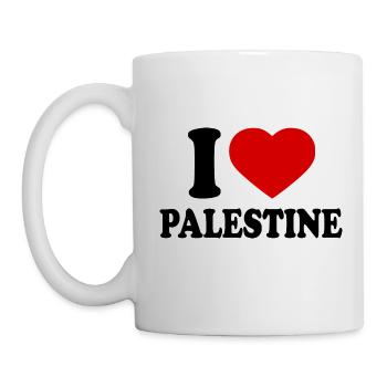 I love palestine - Mug - white - Left