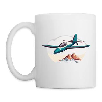 Planeur vert - Mug blanc - blanc - Gauche