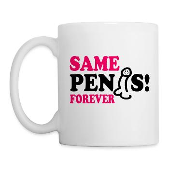 Same penis forever - Mug - white - Left