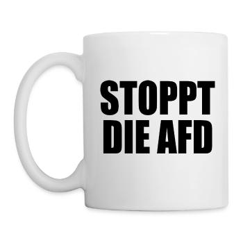 Stoppt die afd - Tasse - Weiß - Links