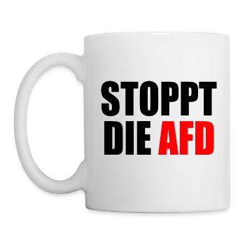 Stoppt die afd - Tasse - Weiß - Links