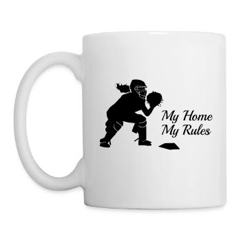 Ma maison, mes règles - Mug blanc - blanc - Gauche