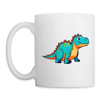 Dinosaure comique mignon - Mug blanc - blanc - Gauche