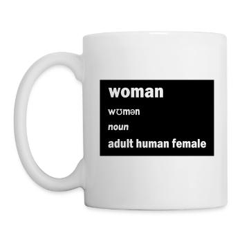 Adult Human Female - Tasse - Weiß - Links
