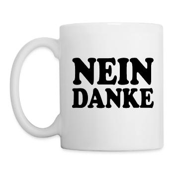 Nein danke - Tasse - Weiß - Links