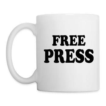 Free press - Mug blanc - blanc - Gauche