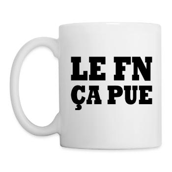 le fn ça pue - Mug blanc - blanc - Gauche