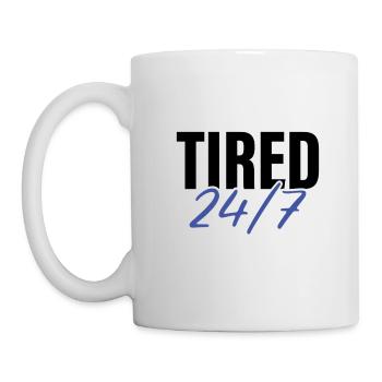 Tired 24/7 - Mug - white - Left