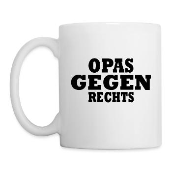 Opas gegen rechts - Tasse - Weiß - Links