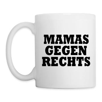 Mamas gegen rechts - Tasse - Weiß - Links