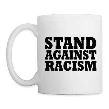 Stand against racism - Tasse - Weiß - Links