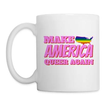 pride america queer gay lesbian love USA ÉTATS-UNIS - Mug blanc - blanc - Gauche