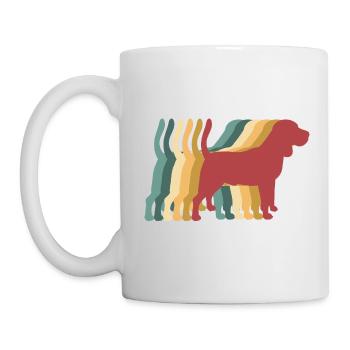 Beagle Dog Retro Vintage - Mug blanc - blanc - Gauche