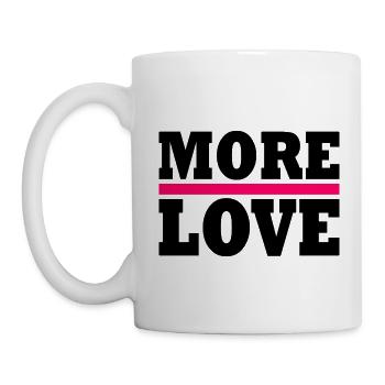 More love - Tasse - Weiß - Links