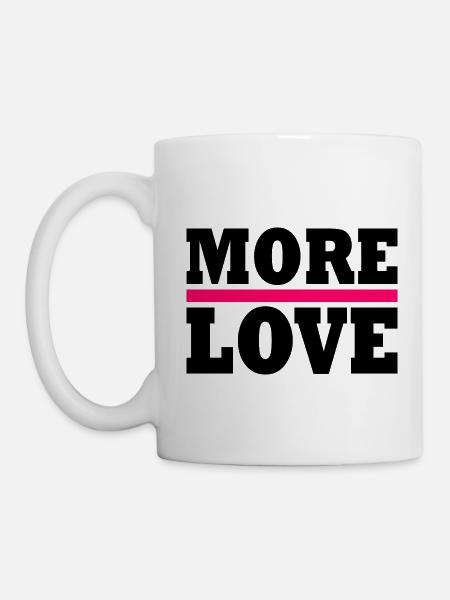 More love - Tasse - Weiß
