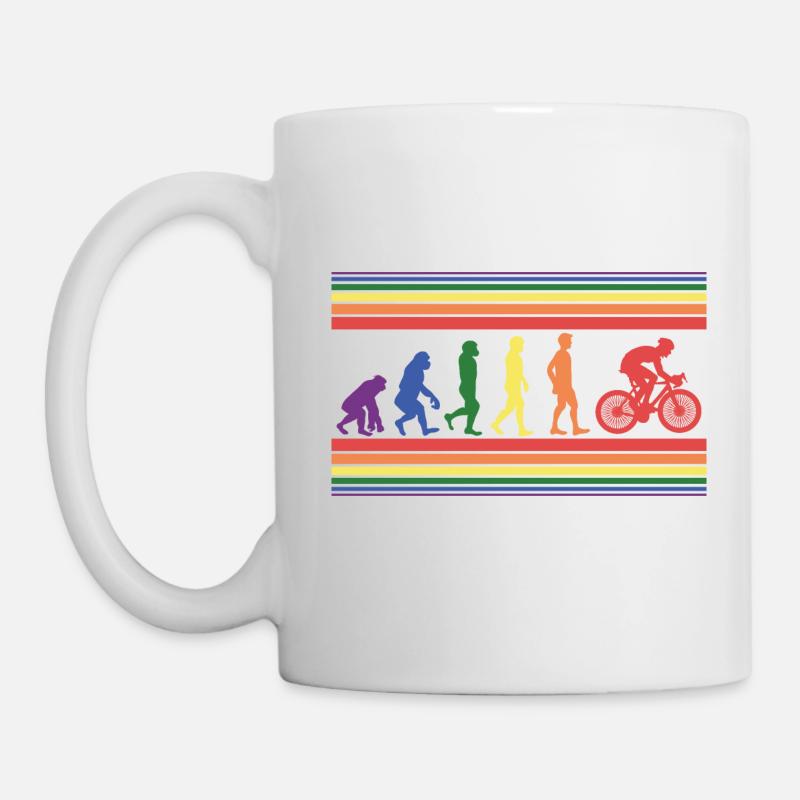 The evolution of cycling - Mug - white