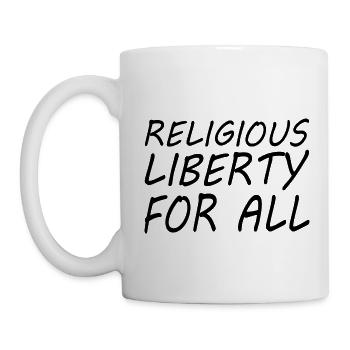 religious liberty for all - Tasse - Weiß - Links