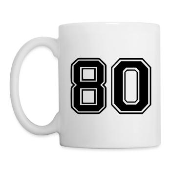 80 - Tasse - Weiß - Links
