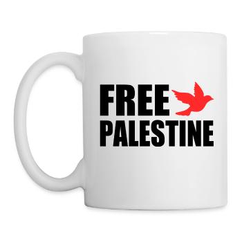 Free palestine - Mug blanc - blanc - Gauche