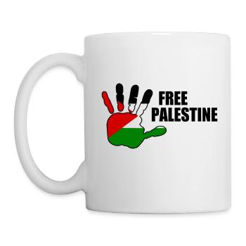 Free palestine - Mug blanc - blanc - Gauche