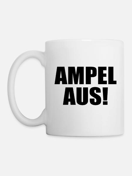Ampel aus - Tasse - Weiß