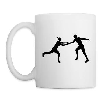 Eiskunstlauf Eleganz zu zweit - Tasse - Weiß - Links