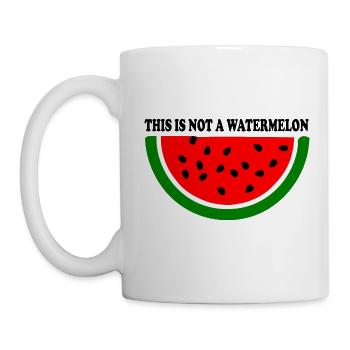Pastèque - Mug blanc - blanc - Gauche