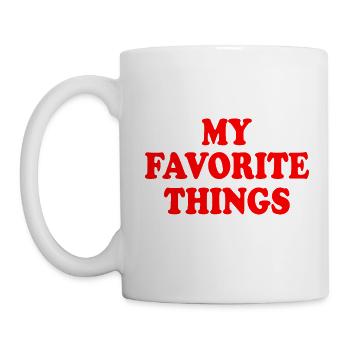 my favorite things - Tasse - Weiß - Links