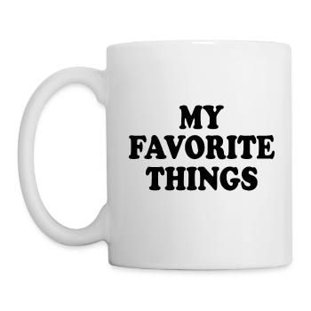 my favorite things - Tasse - Weiß - Links