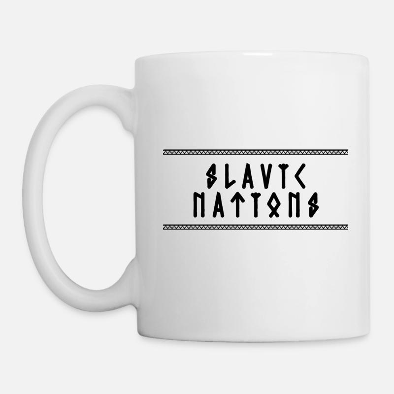 Slawische Nationen - Tasse - Weiß