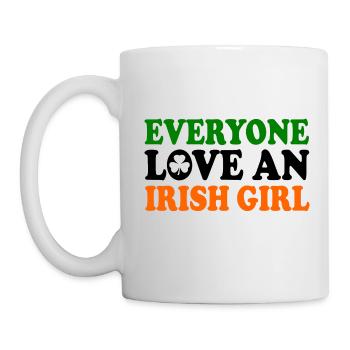 everyone loves an irish girl - Mug - white - Left