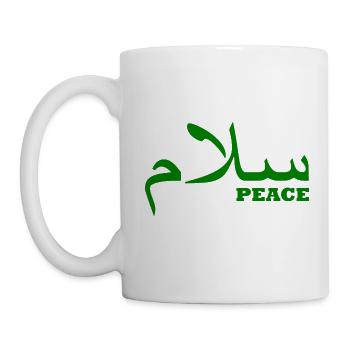 frieden - Tasse - Weiß - Links