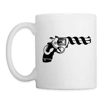 Revolver Gun - Mug - white - Left