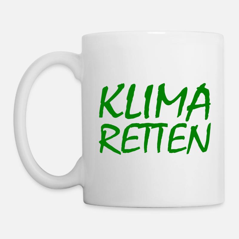 Klima retten - Tasse - Weiß