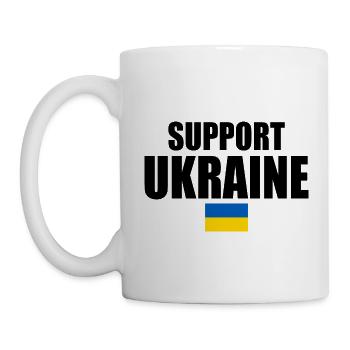 Support ukraine - Tasse - Weiß - Links