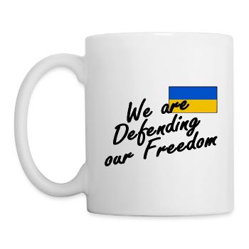 We are defending our freedom - Mug - white - Left