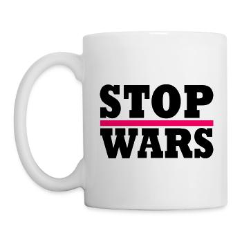 Stop wars - Mug - white - Left