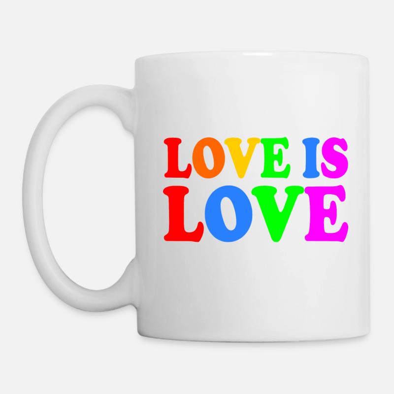 Love is love - Tasse - Weiß