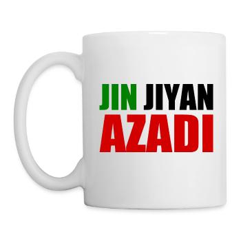 jin jiyan azadi - Mug blanc - blanc - Gauche