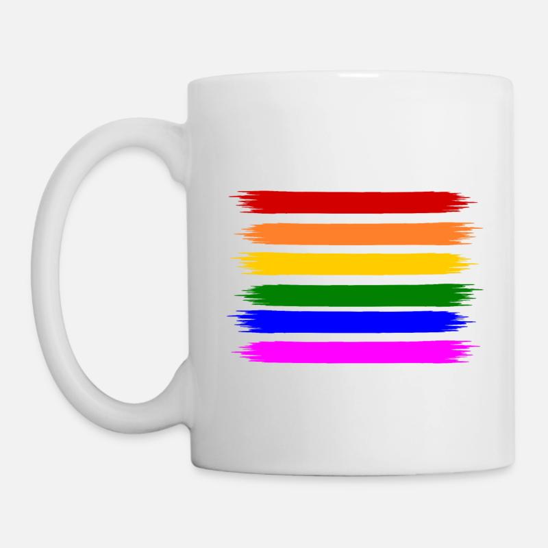 rainbow flag - Mug - white