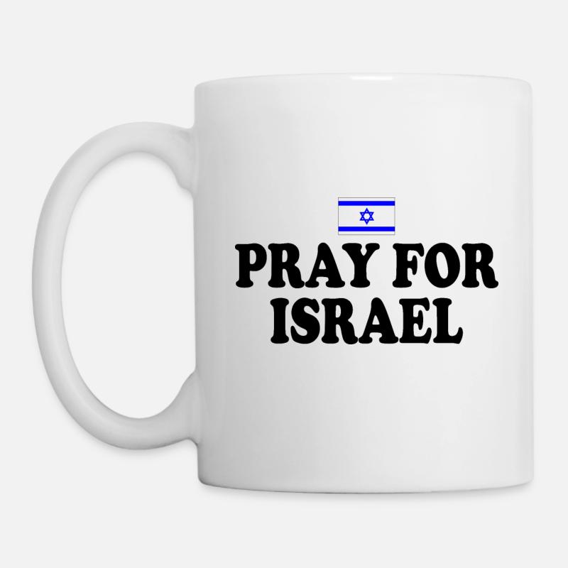 Pray for israel - Tasse - Weiß