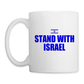 Stand with israel - Mug - white - Left