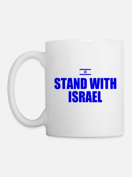 Stand with israel - Tasse - Weiß