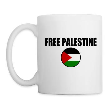 Free palestine - Mug blanc - blanc - Gauche