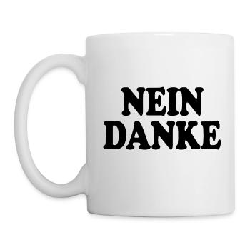 Nein danke - Tasse - Weiß - Links