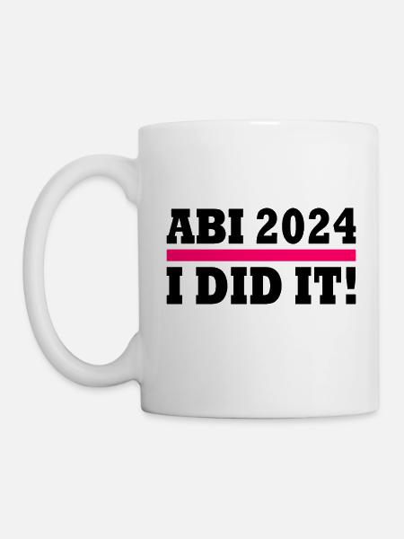 Abi 2024 - Tasse - Weiß